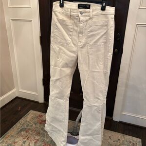 Veronica Beard Cream Denim Jeans